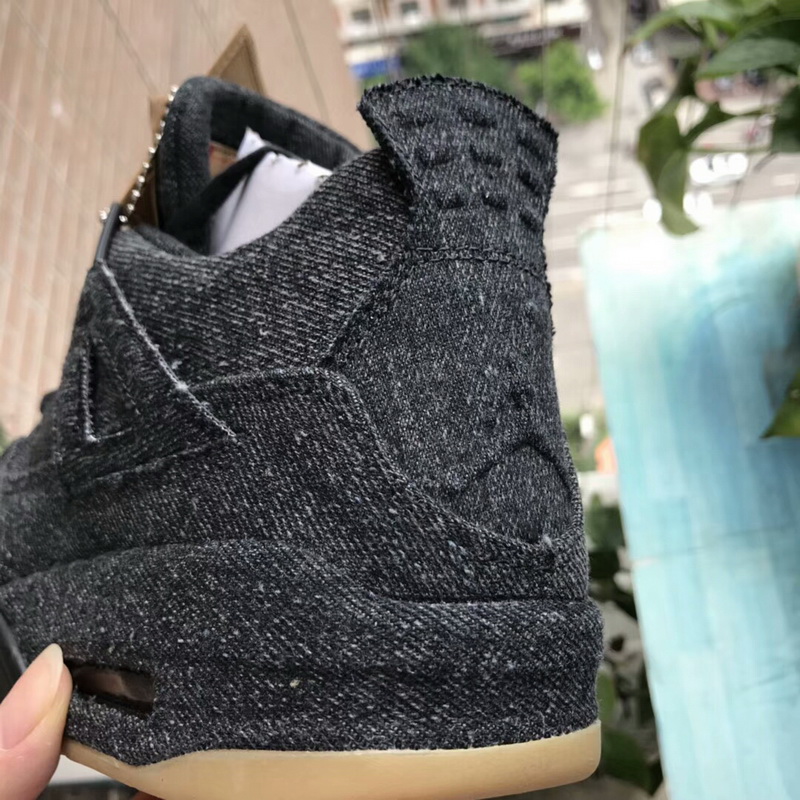 Authentic Air Jordan 4 X Levis NGR Black